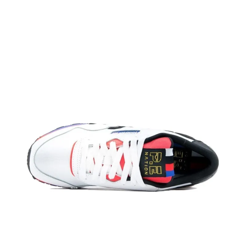 Reebok Classic Nylon Casual Shoes Men Low-Top White/Red-4