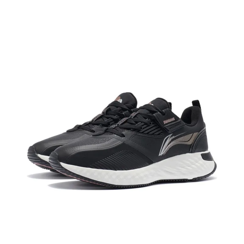 LiNing Cloud Shield Cushioning Rebound Low Top Running Shoes Women's Black-2