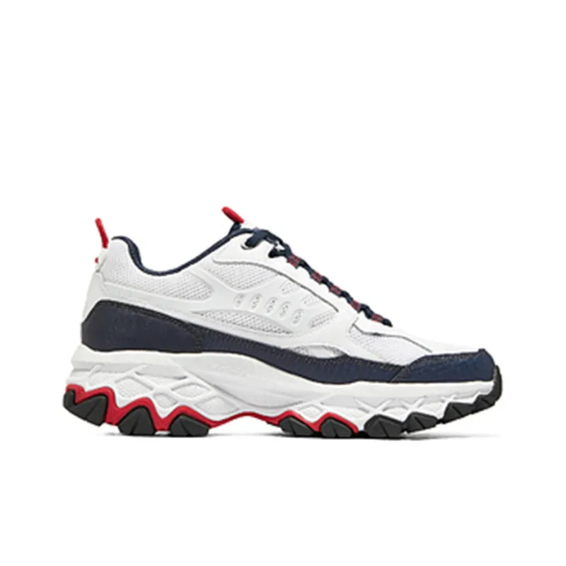 Skechers ARCH FIT AKHIDIME Cushioning Anti Slip And Wear Resistant Low Top Casual Shoes Men's White Blue-1