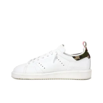 Golden Goose GGDB Starter Stylish Skateboarding Shoes Men's White Red
