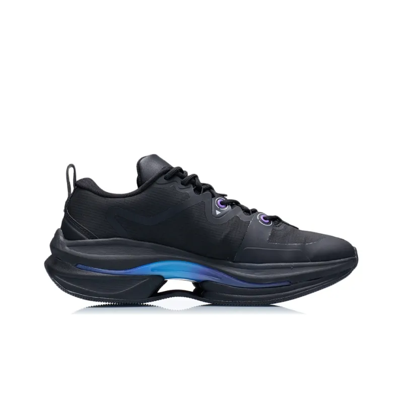 LiNing WuShi 5S 1.0 Abrasion Resistant Breathable Low Top Running Shoes Men's Black-1