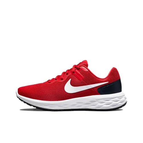 Nike REVOLUTION 6 Running Shoes Men Low-Top Red/White