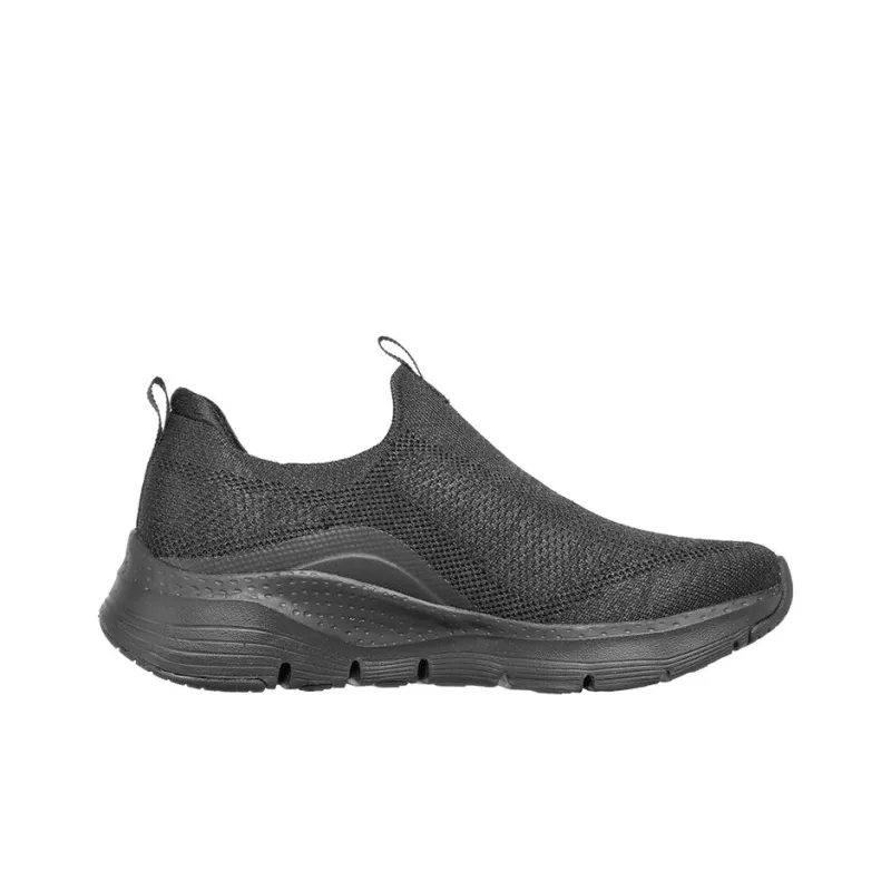 Skechers Arch Fit Keep It Up Cushioning Anti-Slip And Wear-Resistant Low-Top Casual Shoes Women's All Black-1