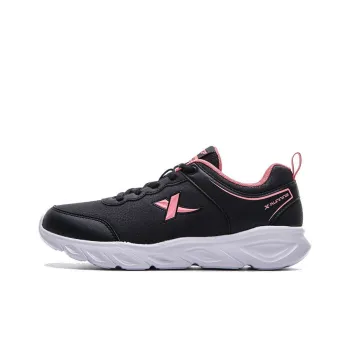 XTEP Running Shoes Women's Low Top Black/Pink/Red