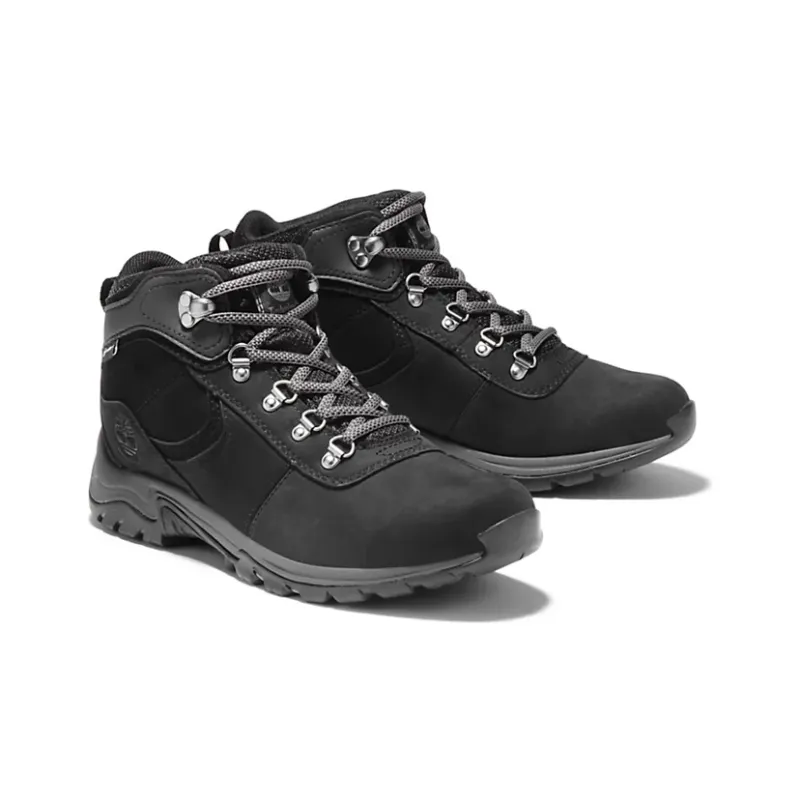 Timberland Mt. Maddsen Waterproof Mid Hiking Boot 'Black Full Grain' Women's-1