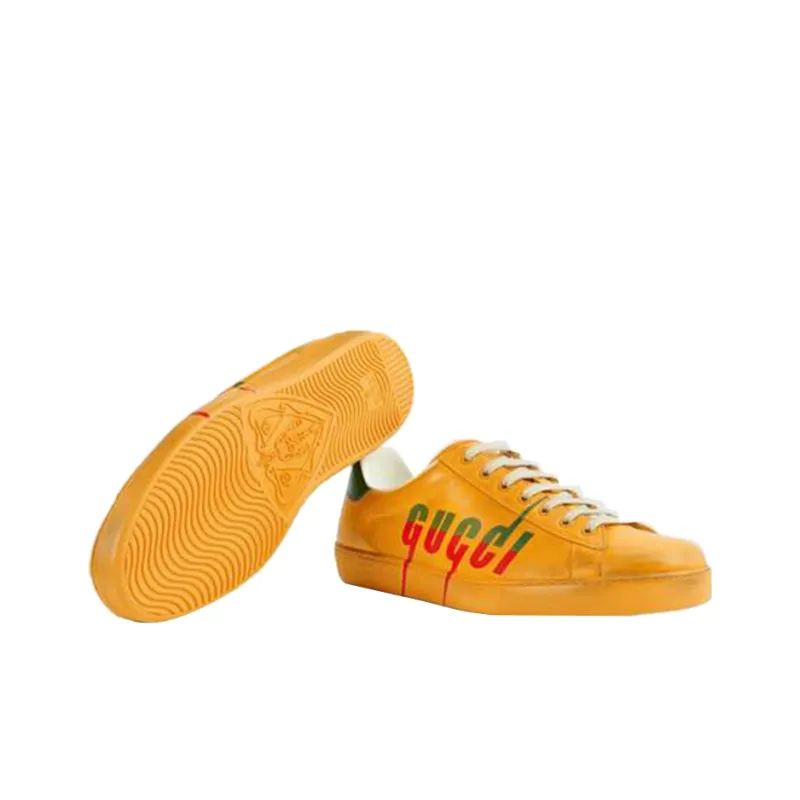 GUCCI Ace 'GUCCI Blade Distressed Yellow'-4