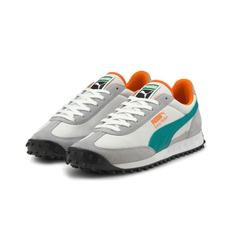 PUMA Easy Rider 2 Cushioning Anti-Slip And Wear-Resistant Low-Top Casual Running Shoes Unisex Gray Blue Orange-2