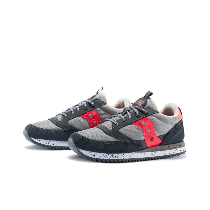 Saucony Jazz Original Cushioning Anti Slip Wear Resistant Breathability Low Top Casual Running Shoes Men's Gray-2