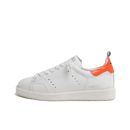 Golden Goose GGDB Starter Skateboard Shoes Women's Low-Top White/Orange