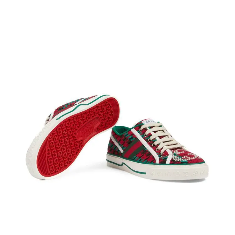 GUCCI Women's Tennis 1977 'Houndstooth Motif' Women's-5