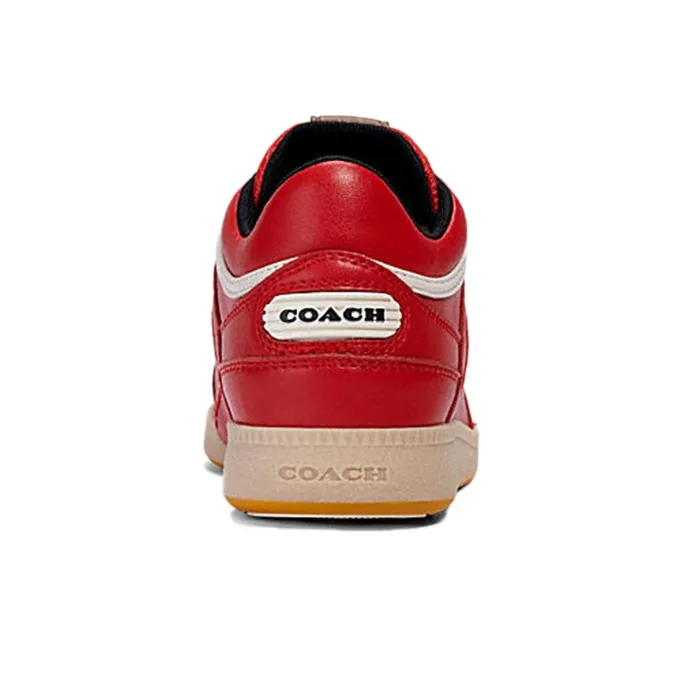 COACH CitySole Low Top Stylish Skateboarding Shoes Women's Red-4
