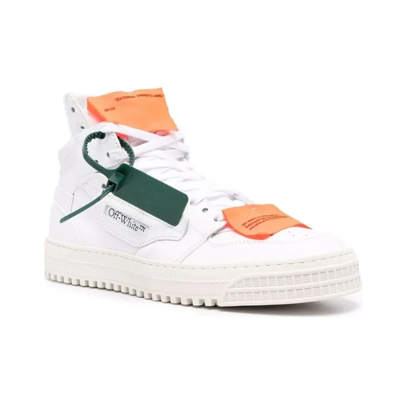OFF WHITE 3.0 Off Court Leather 'White Orange Black'-2