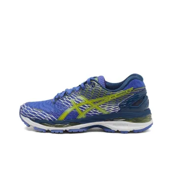 Asics GEL Nimbus 18 Wear Resistant Low Top Running Shoes Women's Blue