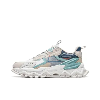 XTEP Shanhai Collection Materia Medica Abrasion Resistant Breathable Low Top Casual Shoes Men's White Blue