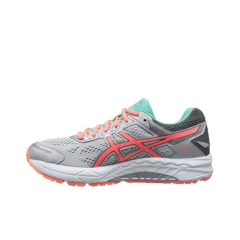 Asics Gel-fortitude 7 Wear-Resistant Low-Top Running Shoes Women's Gray Orange