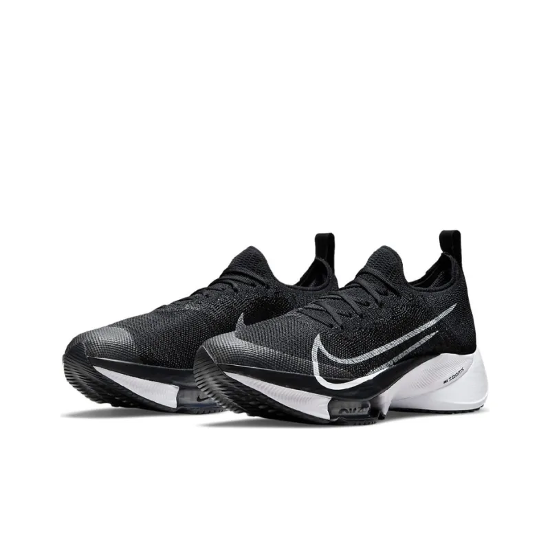 Nike Air Zoom Tempo Next% Flyknit Black White Women's-2