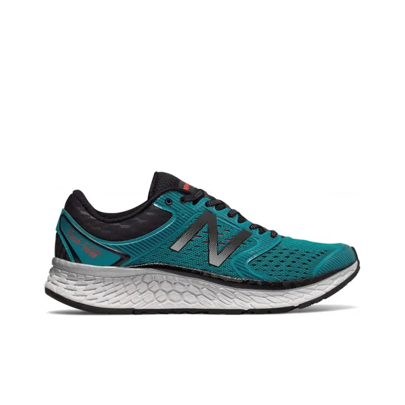 New Balance NB Fresh Foam 1080 V7 Running Shoes Men Low Top Black/Pisces Green-1