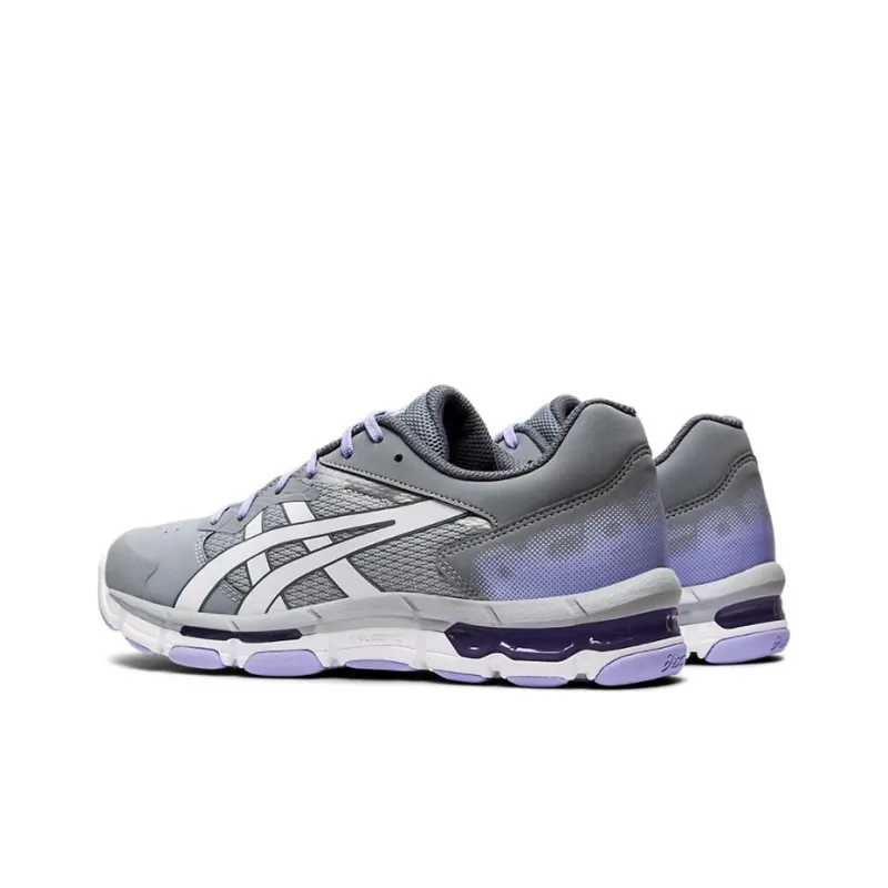 Asics Gel-Netburner Academy 8 Slip-Resistant Breathable Low-Top Running Shoes Women's Gray White-3