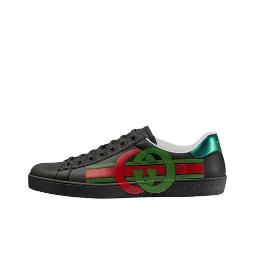 GUCCI GG Ace 'Black Green Red'