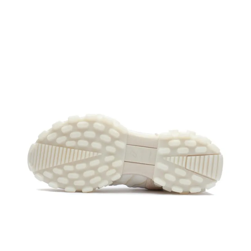 LiNing OVERLOAD Anti Slip And Wear Resistant Breathable Low Top Sports Casual Shoes Women's Ecru-4