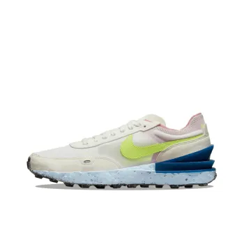 Nike Waffle One Crater Sneakers White/Green/Blue Women's