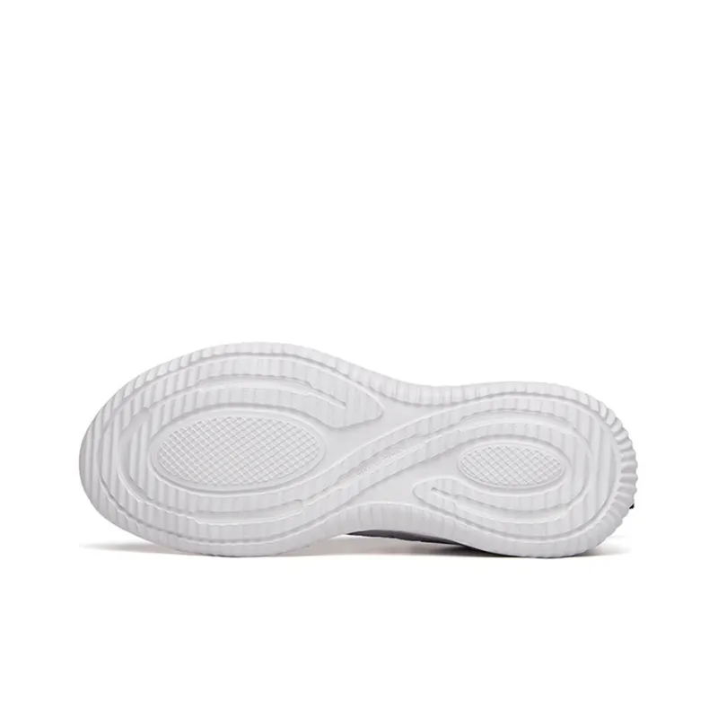 Anta Cushioning Breathable Lightweight Wear-Resistant Slip-Resistant Low-Top Running Shoes Men's Light Silver Gray-4