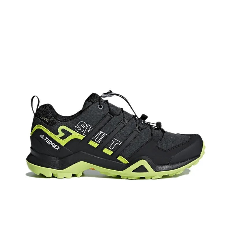 Adidas Terrex Swift Running Shoes Men Low Top Black/Green-1