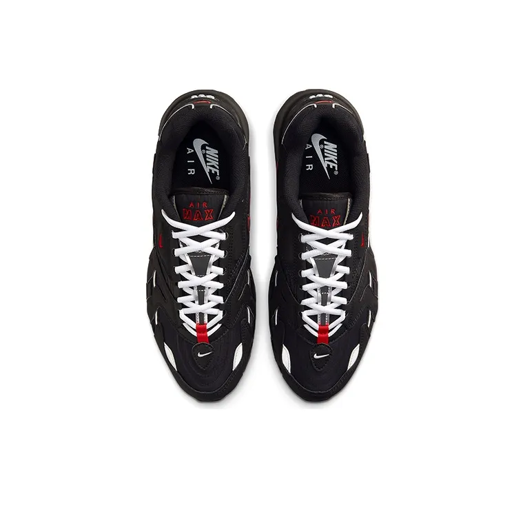 Nike Air Max 96 Ii Black Sport Red-3