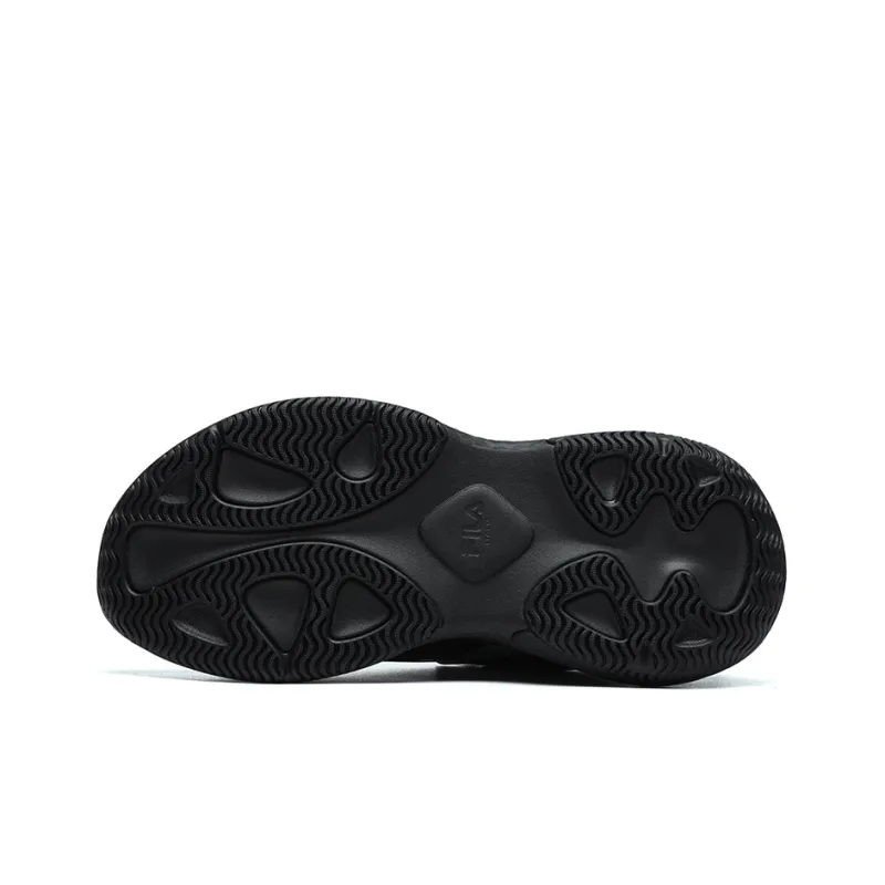 FILA FUSION Ray 2 Cushioned Wear Resistant Coverage Low Top Casual Shoes Women's Black-4