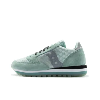 Saucony Jazz Triple Cushioning Anti Slip Wear Resistant Breathability Low Top Casual Running Shoes Women's Light Blue