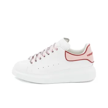 Alexander McQueen Oversized White Pink Carnelian Red Women's