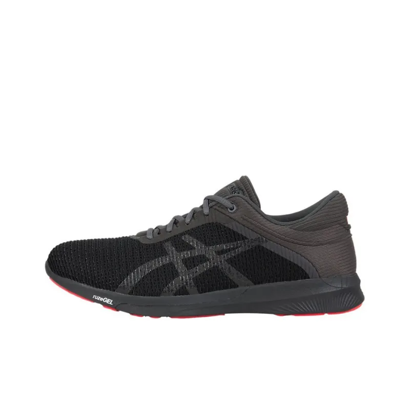 Asics Fuzex Running Shoes Men Low-Top Black-0