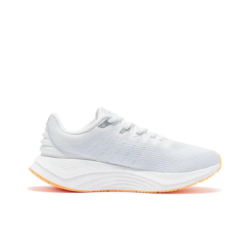 LiNing Yueying Cushioning, Slip Resistant, And Abrasion Resistant Low Top Running Shoes Men's White Yellow-1