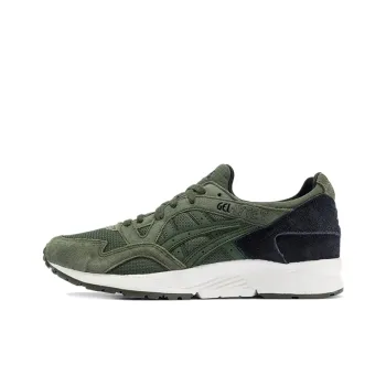 Asics Gel Lyte 5 Anti Slip Wear Resistant Low Top Running Shoes Men's Army Green
