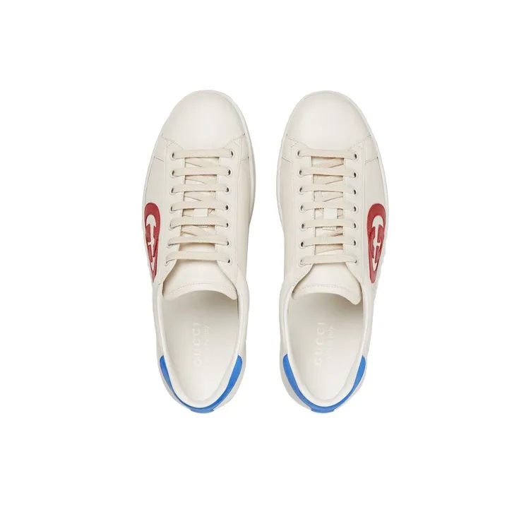 GUCCI Ace 'Interlocking G White Red Blue'-2