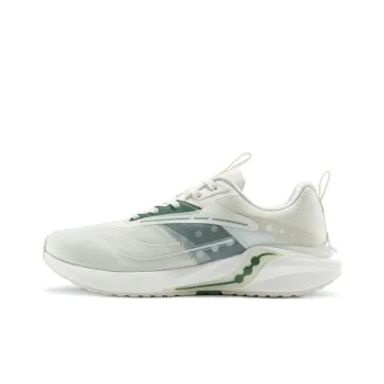 Saucony Coyote Hybrid Anti Slip Wear Resistant Low Top Running Shoes Unisex White Green