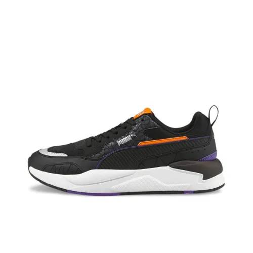 PUMA X-RAY Casual Shoes Unisex Low-Top Black/Purple/Orange