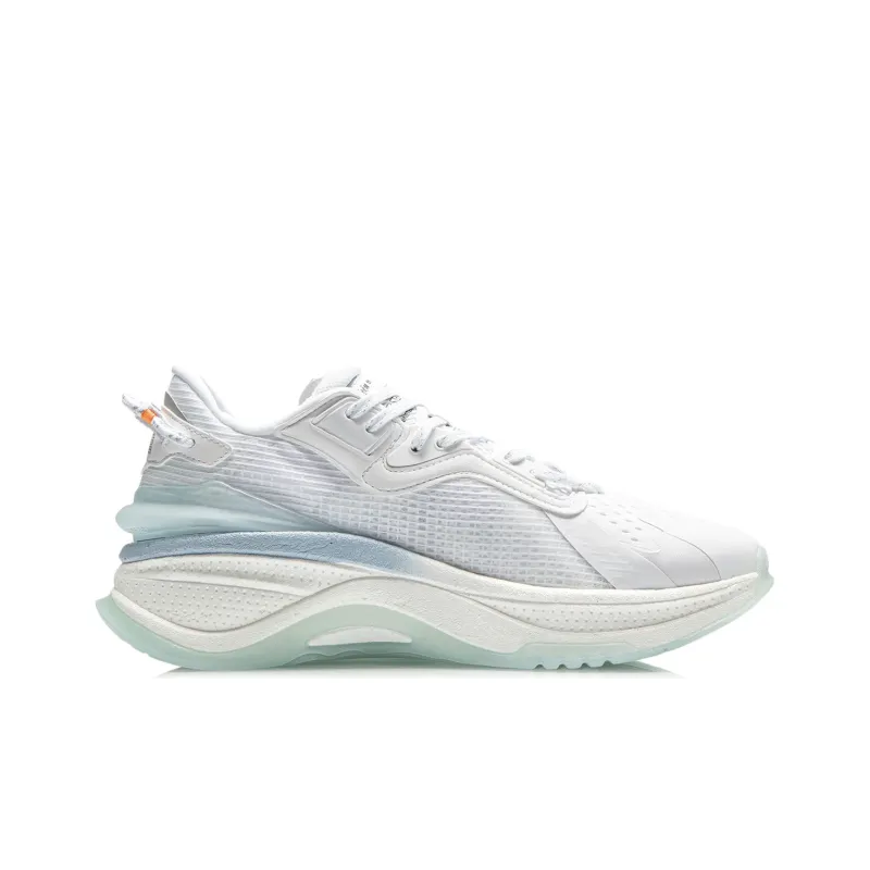 LiNing Exceed 5 Cushioning Breathable Lightweight Wear Resistant Slip Resistant Low Top Running Shoes Men's White-1