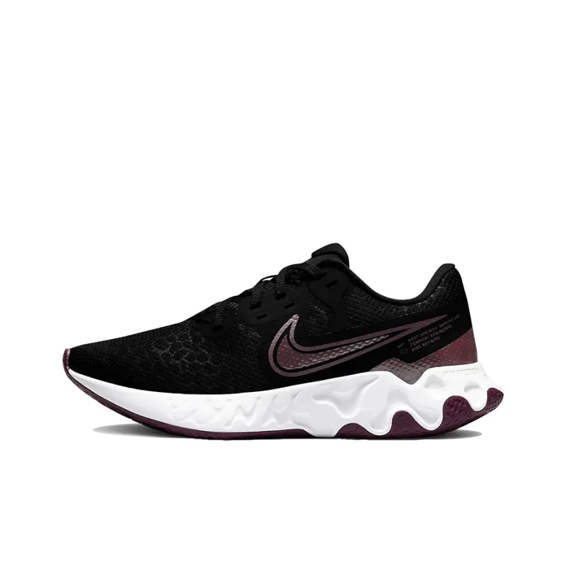 Nike Renew Ride 2 Cushioning Lightweight Rebound Low-Top Running Shoes Women's Black Ochre-0