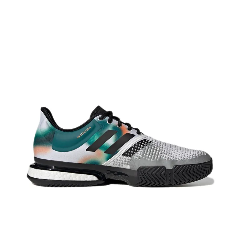 Adidas SoleCourt 'White Black Silver Metallic'-1