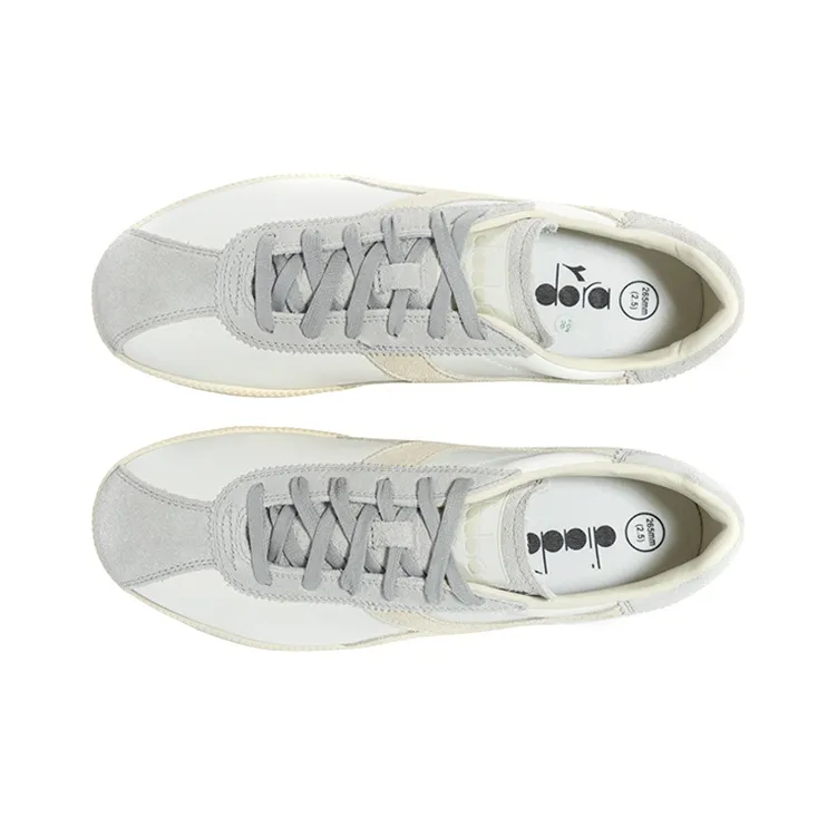 Diadora Stylish Skateboarding Shoes Unisex Light Gray-3