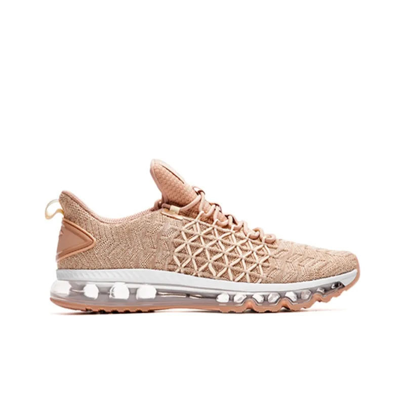 Anta Running Collection Cushioning Low Top Running Shoes Women's Sandy Gray-1