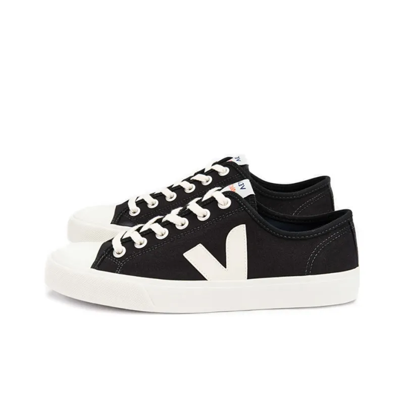VEJA Canvas Shoes Women's Low Top Black-1