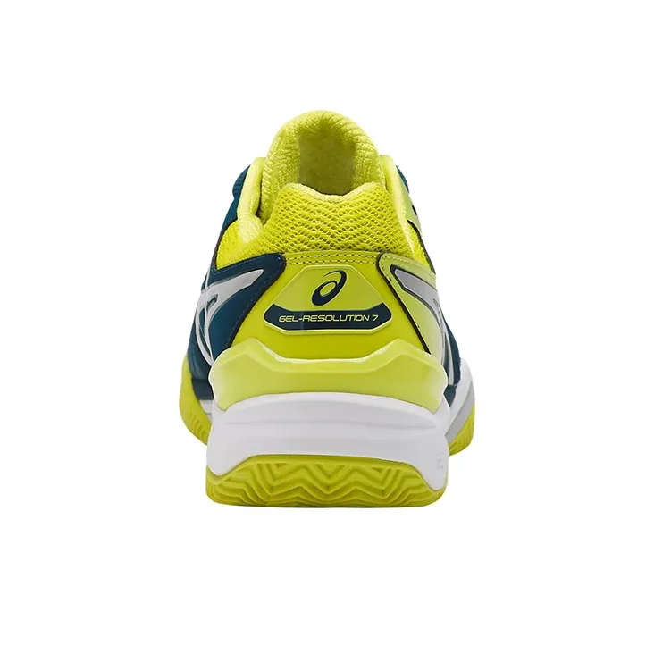 Asics Gel-Resolution 7 Running Shoes Men Low-Top Blue/Yellow-4