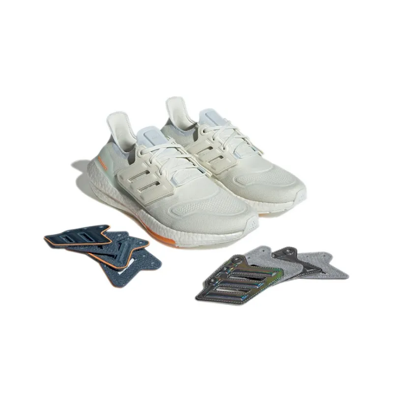Adidas Ultra Boost 22 White Blue Tint Orange-3