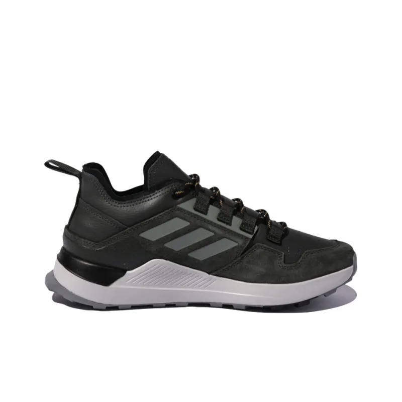 Terrex Hikster Adidas Leather Low 'Black Green'-1