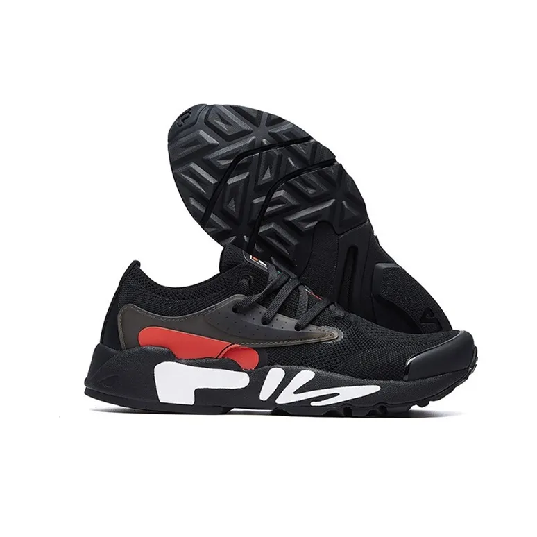 FILA Mind One 2.0 Low Black/White/Red Women's-5