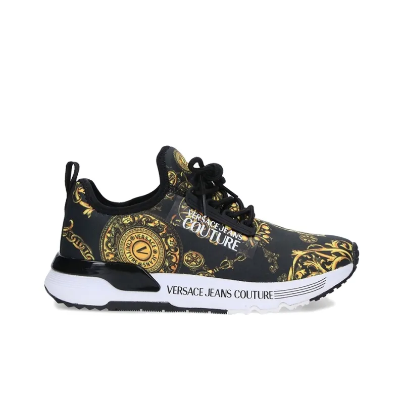 VERSACE JEANS Couture Versace Low Top Athletic Shoes Women's Black-1
