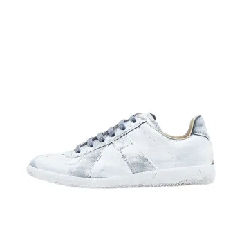 Maison Margiela Paint Effect Lace Up Sneakers Women's