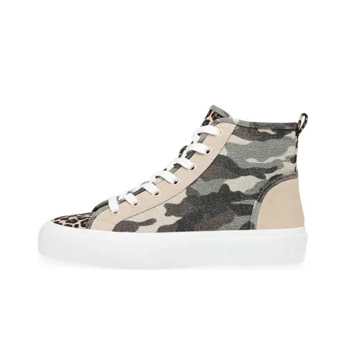 STEVE MADDEN Skateboard Shoes Women's High-Top Camouflage